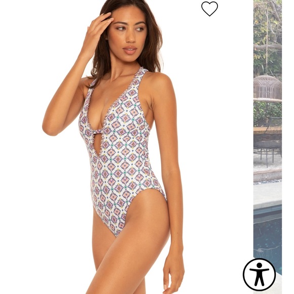 NWT BECCA BY REBECCA VIRTUE
Skylar Reversible Plunge One Piece Swimsuit - Picture 5 of 16